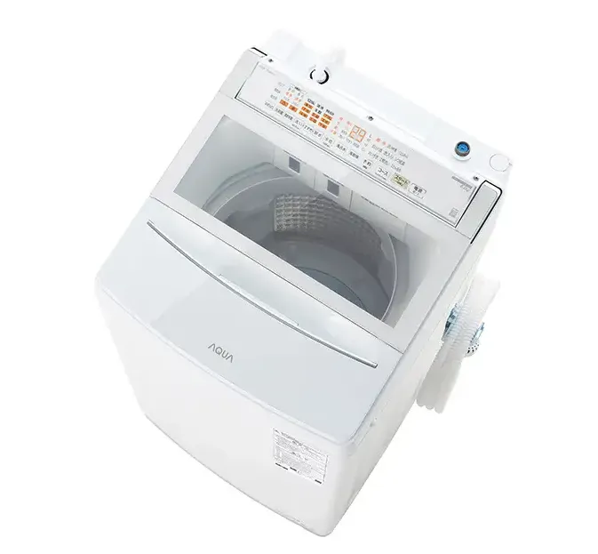 AQUA 全自動洗濯機 ホワイト AQW-VP9A(W) ［洗濯9.0kg／簡易乾燥（送風機能）／上開き］