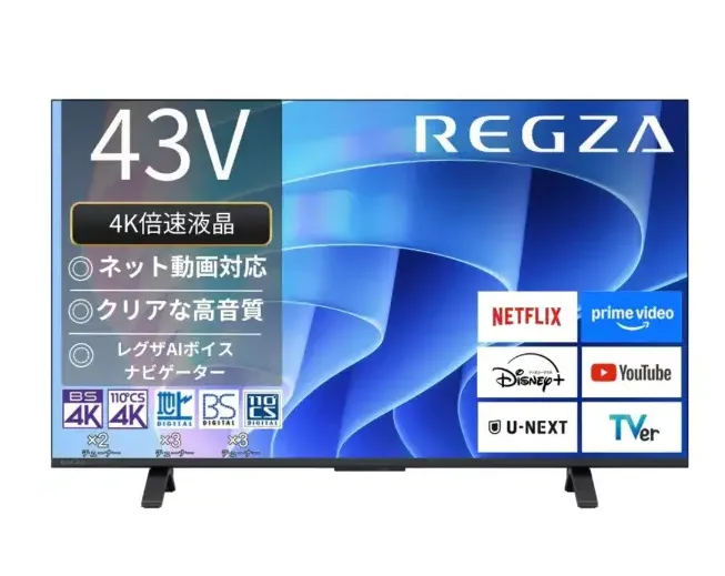 REGZA 43E670R [43V型 /Bluetooth対応 /4K対応 /BS・CS 4Kチューナー内蔵 /YouTube対応]