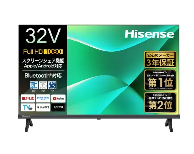 Hisense 32C35R [32V型 /Bluetooth対応 /フルハイビジョン /YouTube対応]