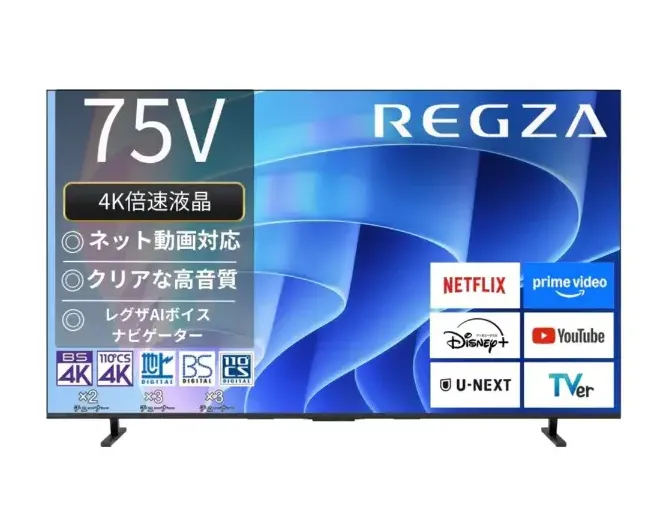 REGZA 75E670R [75V型 /Bluetooth対応 /4K対応 /BS・CS 4Kチューナー内蔵 /YouTube対応]