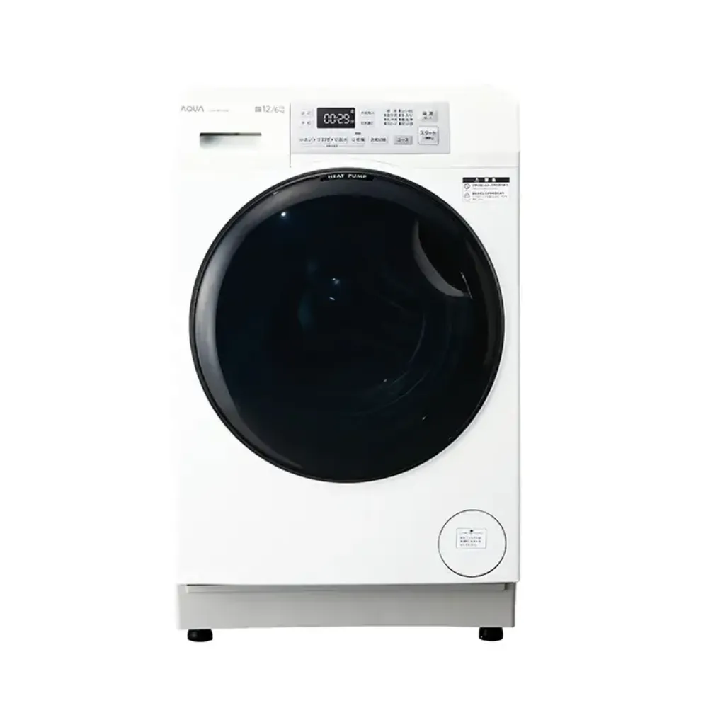 AQUA ドラム式洗濯機 ホワイト AQW-SD12A-L(W)【洗濯12.0kg /乾燥6.0kg /ヒートポンプ乾燥 /左開き】